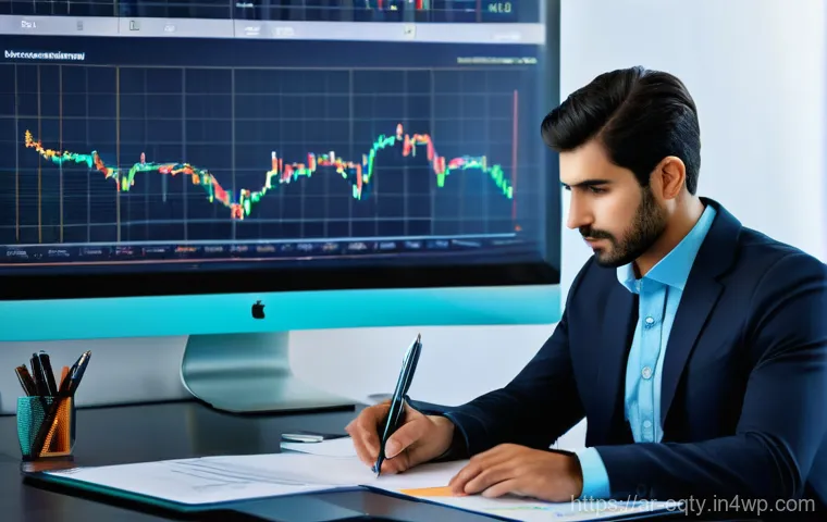 주식 투자에서의 유용한 온라인 툴 - Image Prompt 1: The Evolution of Trading Clarity** 주식 투자에서의 유용한 온라인 툴 - Image Prompt 1: The Evolution of Trading Clarity**