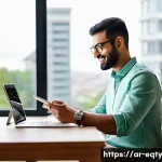 주식 투자에 필요한 시간 관리 - **Prompt 1: Balanced Investor Utilizing Technology**
    "A serene and focused Arab professional, in...